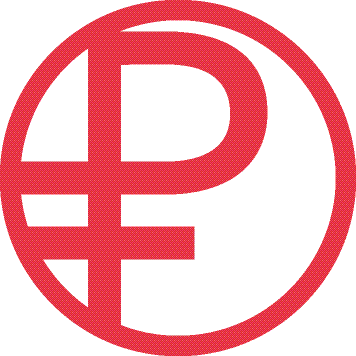 Digital ruble red logo